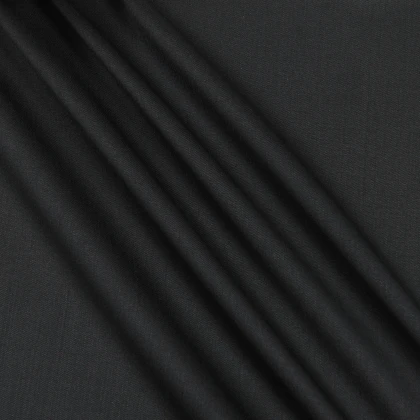 Тканин шерсть, полушерсть - Костюмная HIGH GABARDIN черный 2