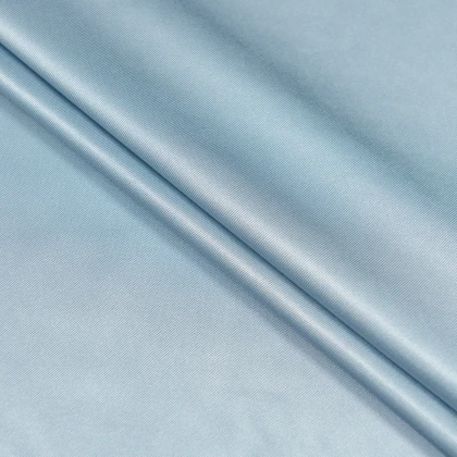 Тканини актуальні кольори по pantone (пантон) - Платтяний атлас Платон небесно-блакитний