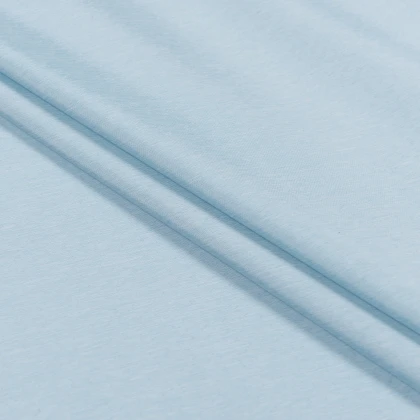 Тканин нейлон - Плащевая Руби лаке нейлон меланж голубой