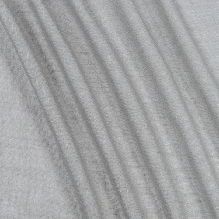 Тюль кисея Миконос имитация льна оливково-серая