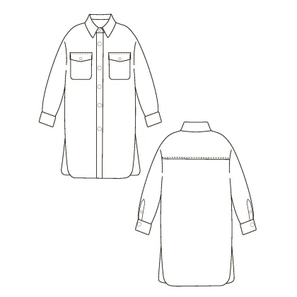 Тканини викрійки/лекала - Викрійка Парка-01 розмір XS-S, М-L, XL-XXL 2