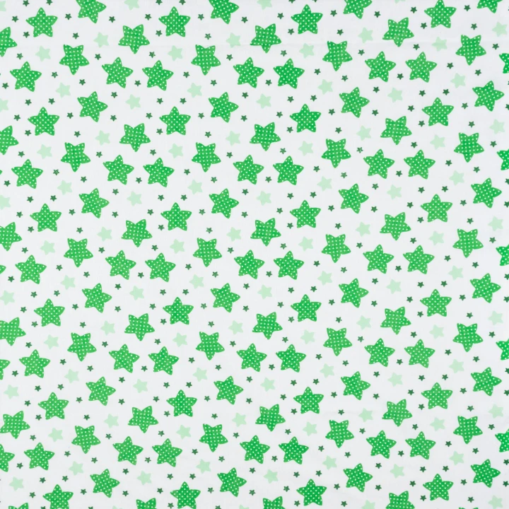Ситец 67-ткч зірки зелений