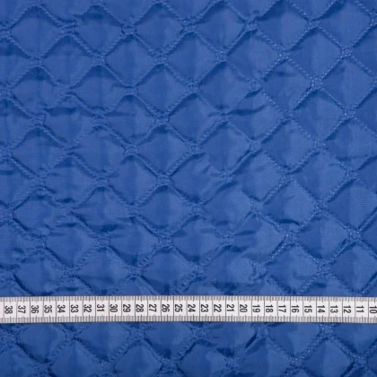 Тканини утеплювачі - Синтепон 100g термопай 3см*3см з підкладкою 190т волошковий 3