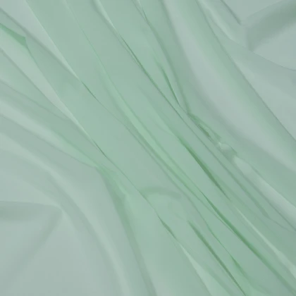 Тканин актуальные цвета по pantone (пантон) - Шифон натуральный стрейч светло-мятный