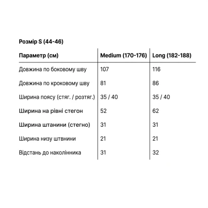 Тканини комплекти одягу - Штани робочі Прайм розмір S зріст 170-176 2